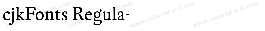 cjkFonts Regula字体转换